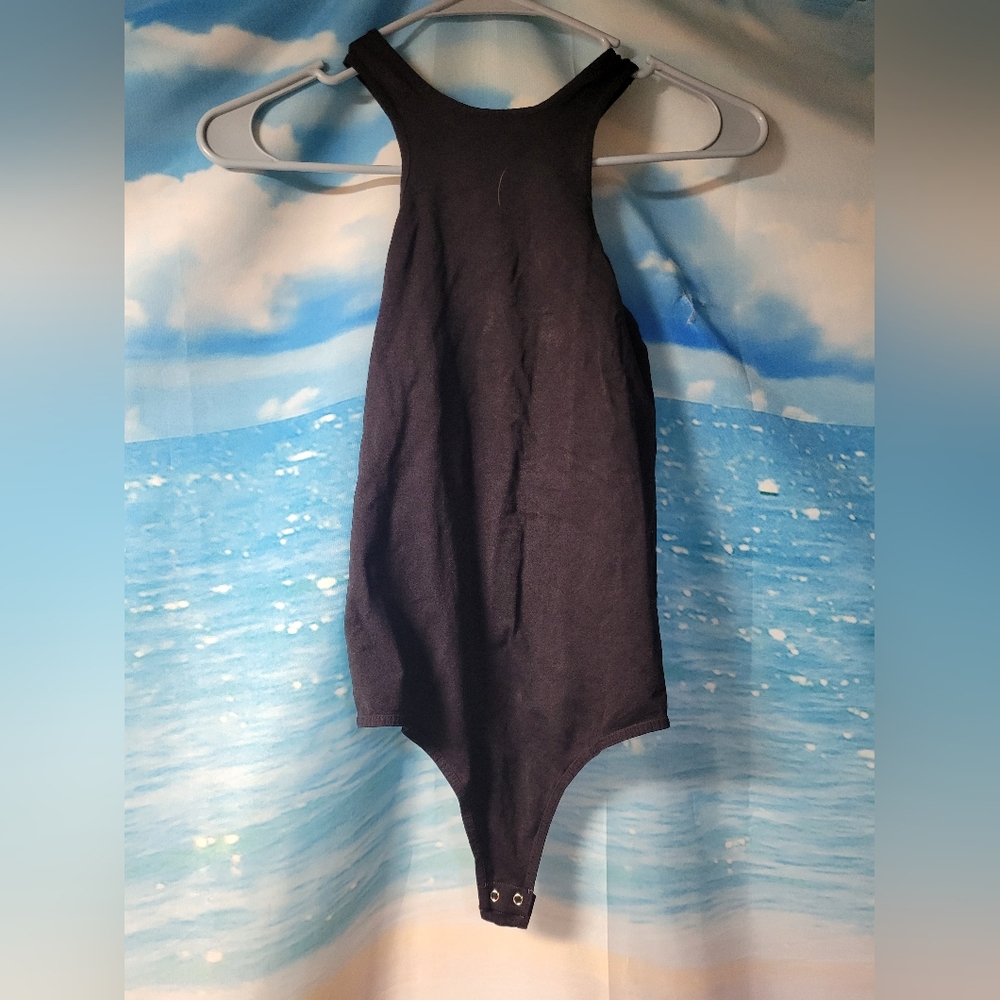 Intimately‎ Free People NWOT Black Racerback Tank Bodysuit Size XS/S